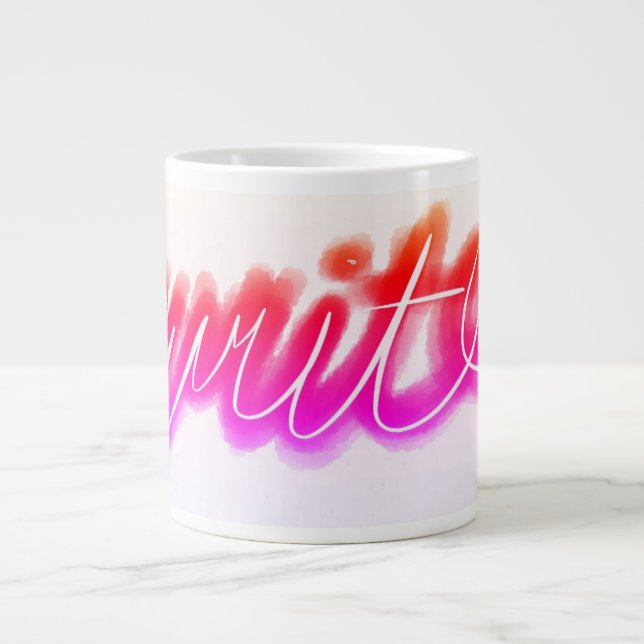 Schreib Jumbo-Tasse (Vorderseite)