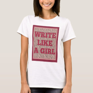 Schreib wie ein Girl-Lipstick T-Shirt