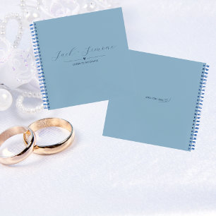 Schreiben an das Couple Guest Notebook   Babyblau Notizbuch