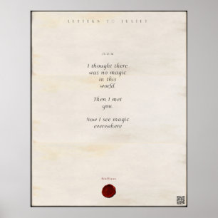 Schreiben an Juliet Print 🌹 16/49 Poster