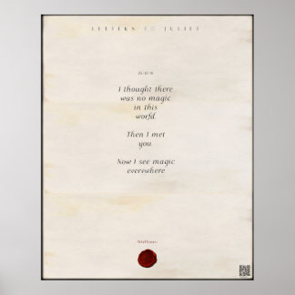 Schreiben an Juliet Print 🌹 16/49 Poster