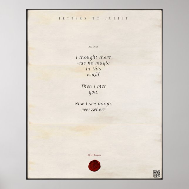 Schreiben an Juliet Print 🌹 16/49 Poster (Vorne)