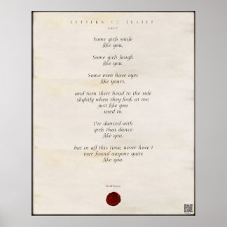 Schreiben an Juliet Print 🌹 44/49 Poster