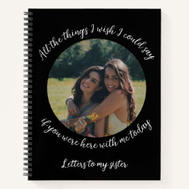 Schreiben an meine Schwester: Erinnerungsblatt Notizbuch