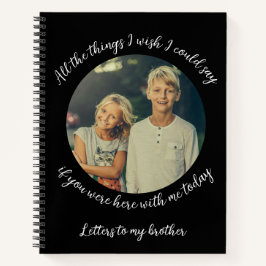 Schreiben an meinen Bruder: Erinnerungsblatt Notizbuch