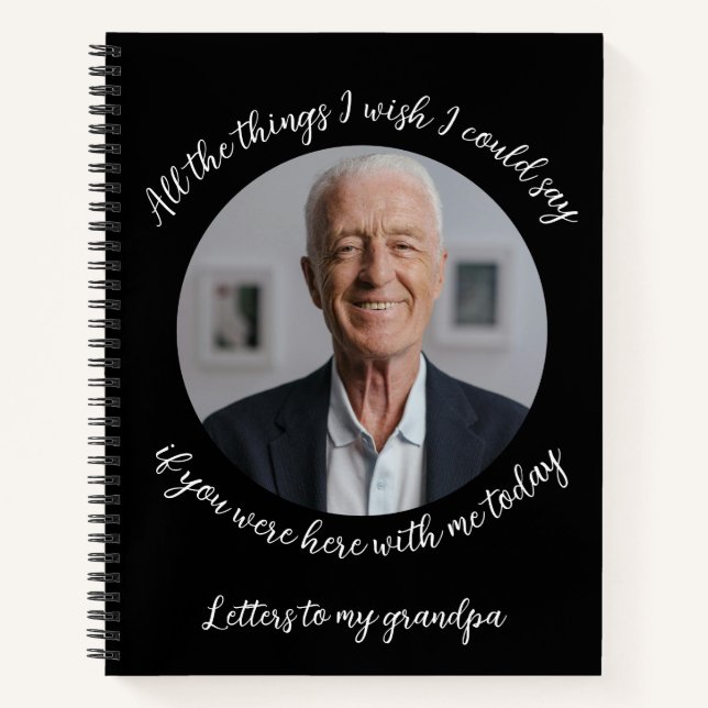 Schreiben an meinen Großvater: Erinnerungsblatt Notizbuch (Vorderseite)