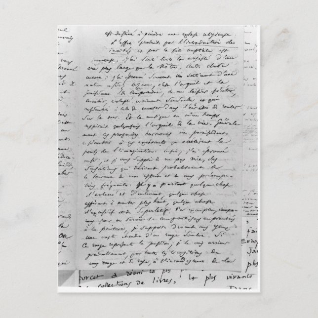 Schreiben an Richard Wagner vom 17. Februar 1860 Postkarte (Vorderseite)