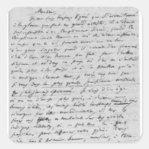 Schreiben an Richard Wagner vom 17. Februar 1860 Quadratischer Aufkleber