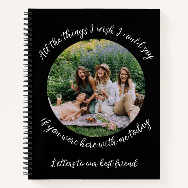 Schreiben an unseren besten Freund: Erinnerungsbla Notizbuch (Vorderseite)