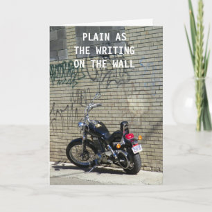 SCHREIBEN AUF DER WAND! DANKESKARTE