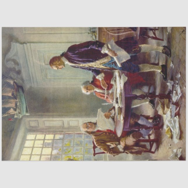 Schreiben der Unabhängigkeitserklärung (USA) Seidenpapier (Vorderseite)