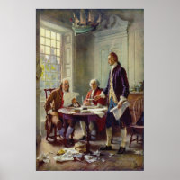 Schreiben der Unabhängigkeitserklärung von Ferris