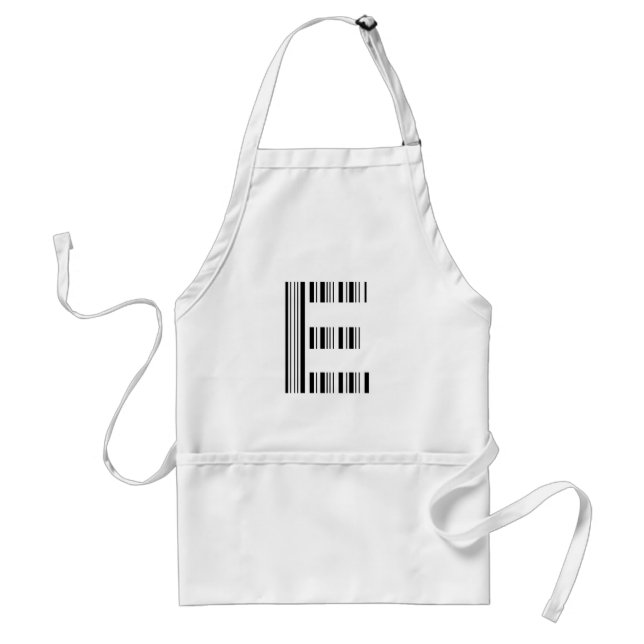 SCHREIBEN E BAR CODE Erstes erstes Barcodemuster Schürze (Vorne)