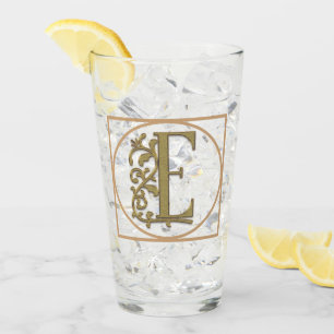 SCHREIBEN E MONOGRAM Schöne Hochzeit Neues Zuhause Glas