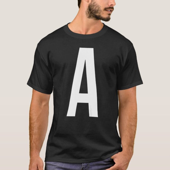 SCHREIBEN EINES ALPHABET-MONOGRAMM T-Shirt (Vorderseite)