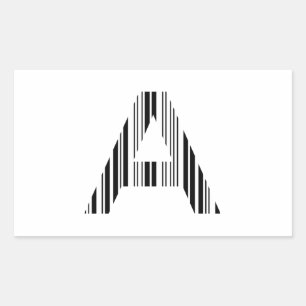 SCHREIBEN EINES BAR CODE-ersten ersten Barcode-Mus Rechteckiger Aufkleber