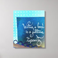 Schreiben eines Buchautors Manifest blauen Farben