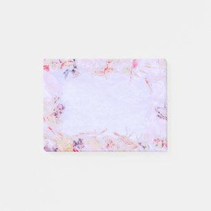 Schreiben eines persönlichen Briefes mit florieren Post-it Klebezettel