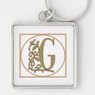 SCHREIBEN G MONOGRAM Schöne Hochzeit Neues Zuhause Schlüsselanhänger