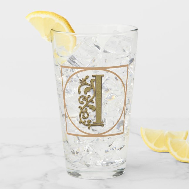 SCHREIBEN I MONOGRAM Schöne Hochzeit Neues Zuhause Glas (Vorderseite Ice)