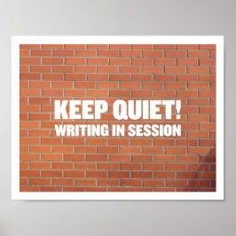 Schreiben in der Sitzung Poster