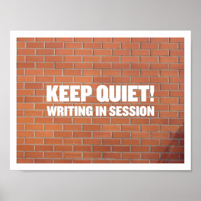 Schreiben in der Sitzung Poster (Vorne)