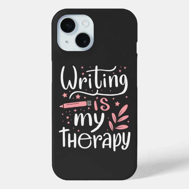Schreiben ist meine Therapie Case-Mate iPhone Hülle (Rückseite)