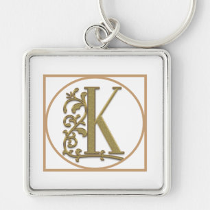 SCHREIBEN K MONOGRAM Schöne Hochzeit Neues Zuhause Schlüsselanhänger
