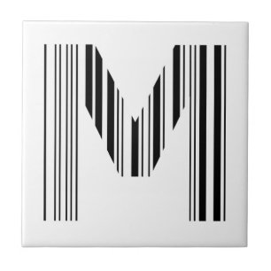 SCHREIBEN M BAR CODE Erstes erstes Barcode-Muster Fliese