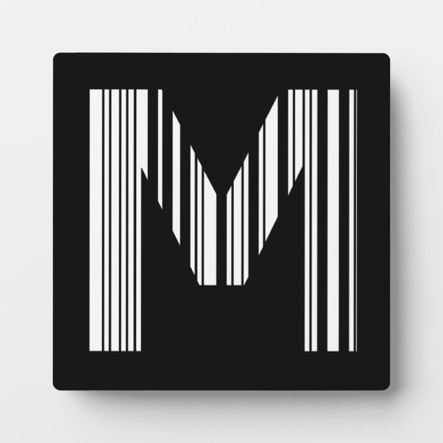SCHREIBEN M BAR CODE Erstes erstes Barcode-Muster Fotoplatte (Vorderseite)