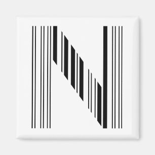 SCHREIBEN N BAR CODE Erstes erstes Barcode-Muster Magnet
