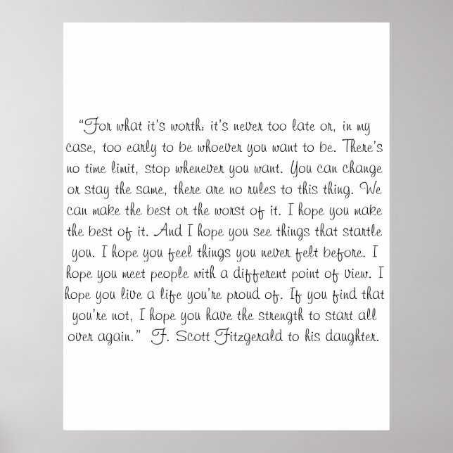 schreiben poster (Vorne)