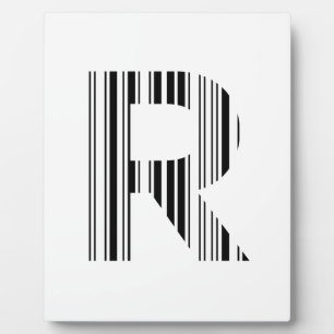 SCHREIBEN R BAR CODE Erste erste Barcode-Muster Fotoplatte