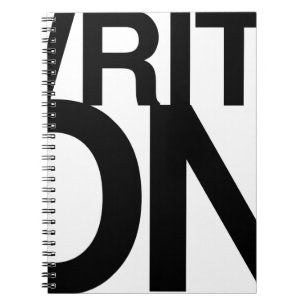 "Schreiben Sie auf" Ideen-Notizbuch-große Art Notizblock