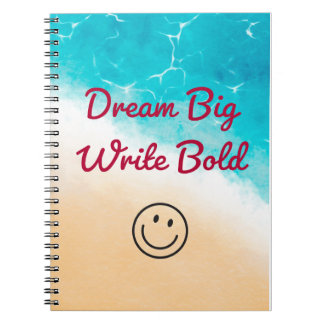 Schreiben Sie Bold Spiral Foto Notebook Notizblock