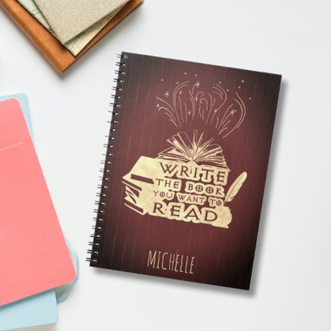 Schreiben Sie das Buch, das Sie gewollt haben, um  Notizblock (Von Creator hochgeladen)