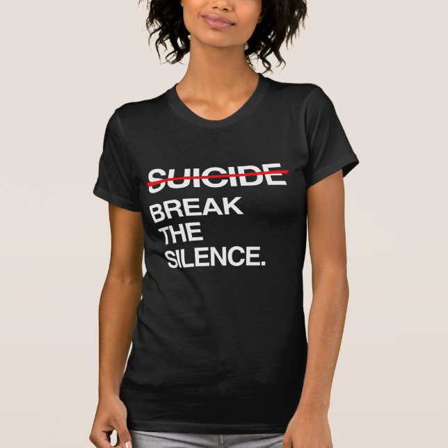 SCHREIBEN SIE DIE SILENZ AUF SUICID T-Shirt (Vorderseite)