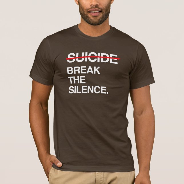 SCHREIBEN SIE DIE SILENZ AUF SUICID T-Shirt (Vorderseite)