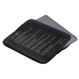 Schreiben Sie einfach inspirierende Gedichte Laptopschutzhülle