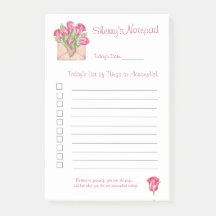 Schreiben Sie es Anmerkungen 4x6 Tulips Dinge zu e