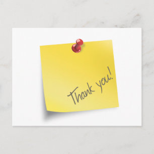 Schreiben Sie es Vielen Dank Postkarte