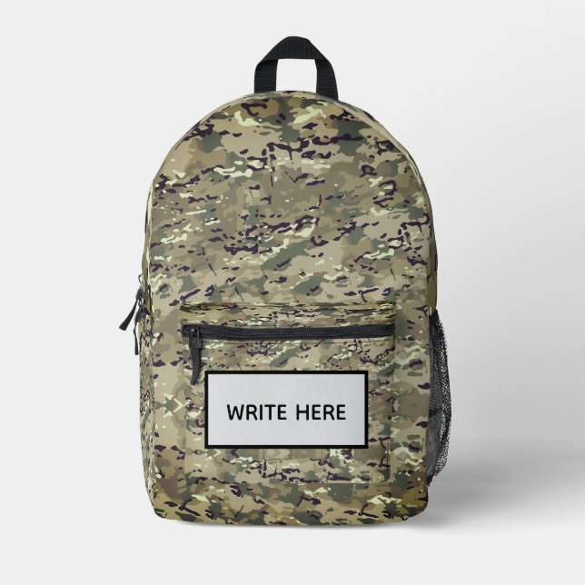 SCHREIBEN SIE HIER BEDRUCKTER RUCKSACK (Vorderseite)