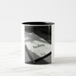 Schreiben Sie Ihr eigenes Rezept für Glück Zweifarbige Tasse