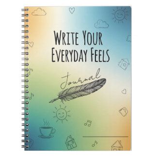Schreiben Sie Ihr tägliches Feeling Journal - Mind Notizblock