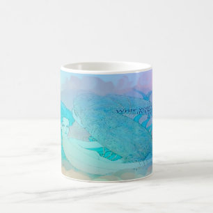 Schreiben Sie Ihre Geheimnisse in den Sand Kaffeetasse