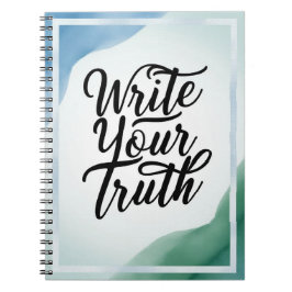 Schreiben Sie Ihre Wahrheit Notizblock