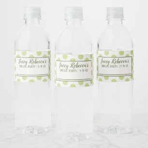 Schreiben Sie Ihren Namen Green Water Flasche Labe Wasserflaschenetikett
