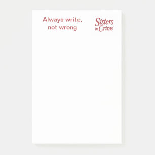 Schreiben Sie immer, nie falsche Post-It-Notes Post-it Klebezettel