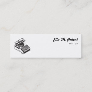 Schreiben Sie Mini Visitenkarte