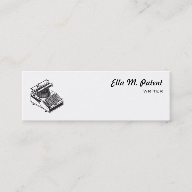 Schreiben Sie Mini Visitenkarte (Vorderseite)